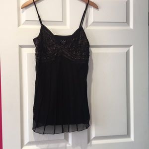 Black beaded cami